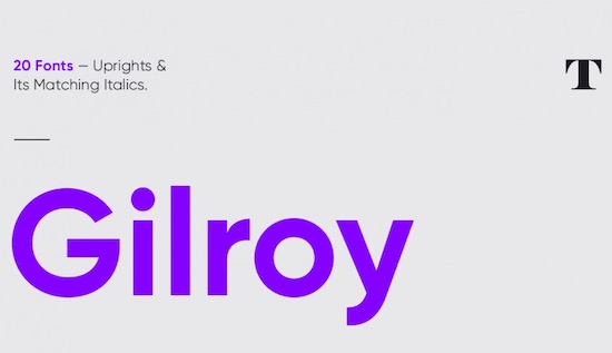 Gilroy font free download