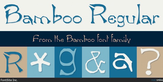 Bamboo font
