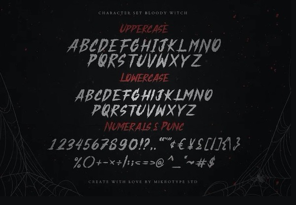 Bloody Witch Font free