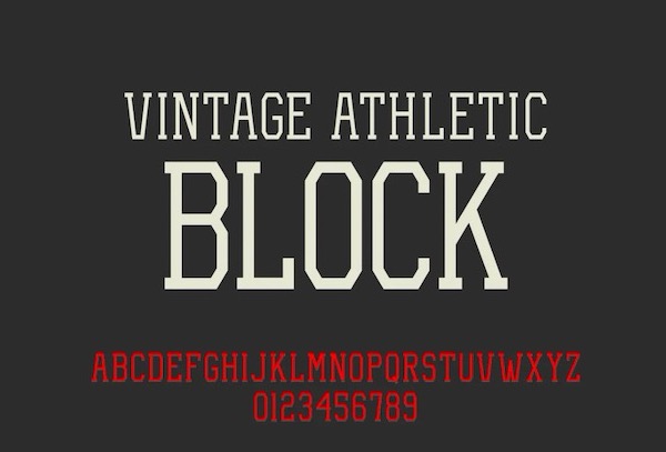 Vintage Athletic Font download